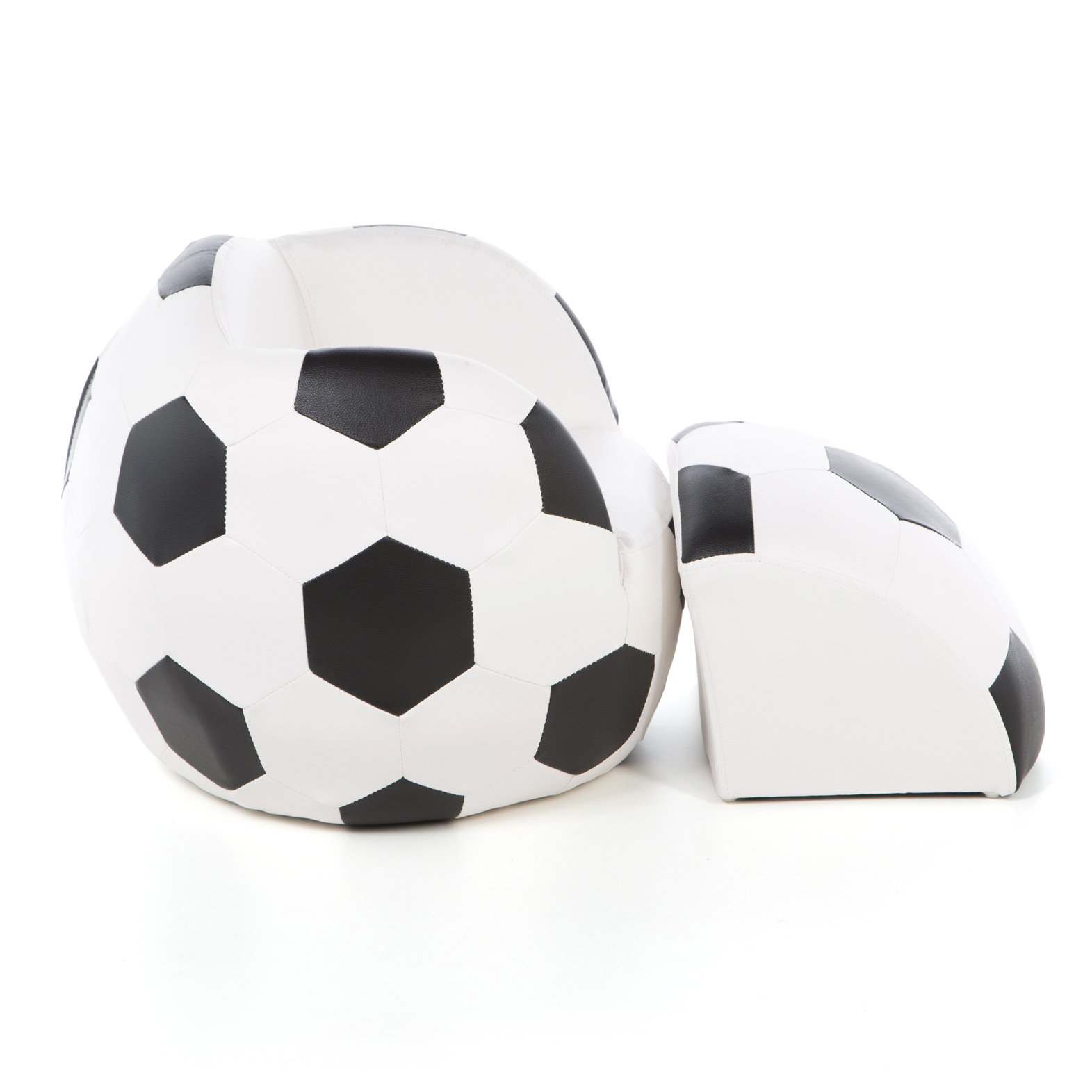 Zoomie Kids Irving Soccer Ball Kids Novelty Chair and Ottoman Reviews Wayfair Canada